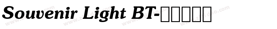 Souvenir Light BT字体转换